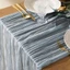 Khăn trải bàn gạc DARON, 90x180 / 300cm Vintage Table Runners, Trang trí bàn mộc mạc Đồng quê nhiều màu Boho Cheesecloth Bàn thiết lập tiệc