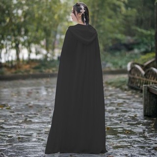 Áo choàng nữ màu đỏ Áo choàng Hanfu Áo khoác ngoài sa mạc mỏng dài Trang phục voan có mũ trùm đầu Chụp ảnh du lịch