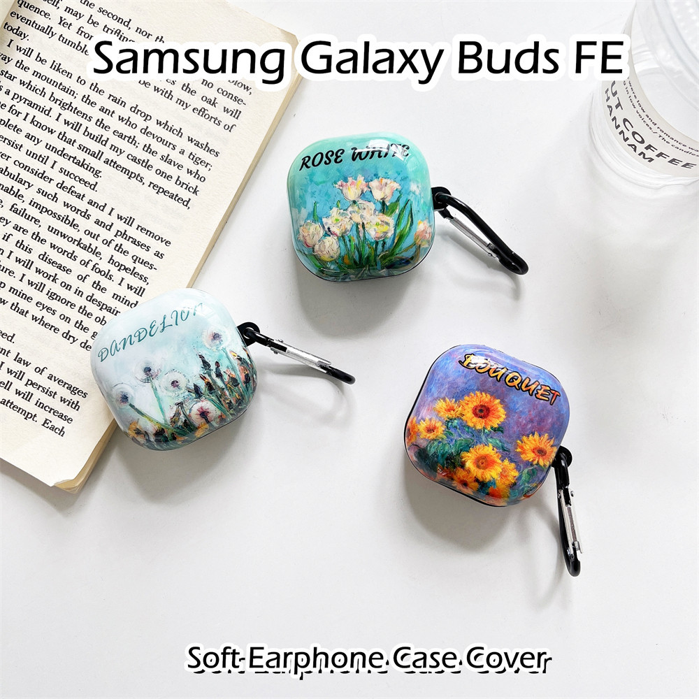 [Ngôi sao tương lai] Dành cho Ốp lưng Samsung Galaxy Buds FE Phong cách mùa hè Vỏ tai nghe silicon mềm TPU hoạt hình