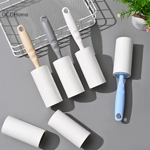 Gcdhome Keo Tóc Loại Xé Con Lăn Bụi Giấy Di Động Vải Dính Con Lăn Bàn Chải Quần Áo Loại Bỏ Lint Con Lăn Bàn Chải HOT