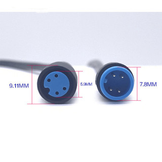 9mm M8 chống nước 2 3 4 5 6 8 Pin Xe Đạp Điện Khớp Cắm Kết Nối Xe Tay Ga Phanh Cáp Tín Hiệu Cảm Biến Cho Ebike Bafang Dây 17VN1