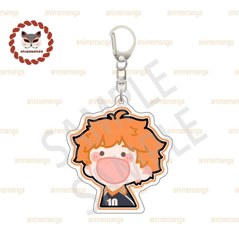 Móc khóa HAIKYUU!! ver HÉT in hình Vua bóng chuyển mica acrylic anime chibi xinh xắn dễ thương