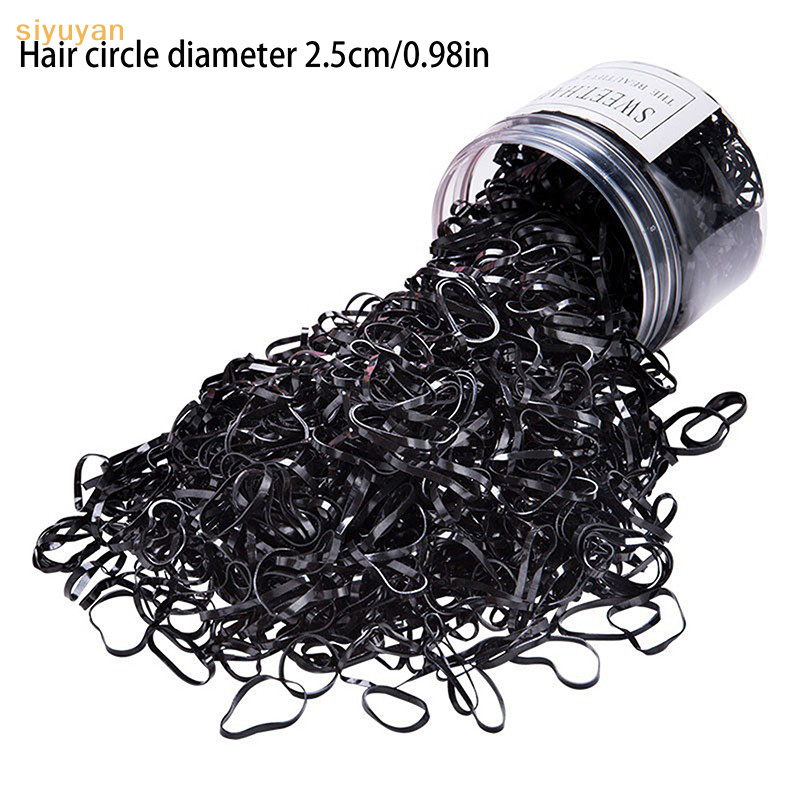 Siyuyan Mới 500 Chiếc Bé Gái Nhiều Màu Sắc Dùng Một Lần Dây Buộc Tóc Trẻ Em Đuôi Ngựa Giá Đỡ Dây Trẻ Em Phụ Kiện Tóc VN
