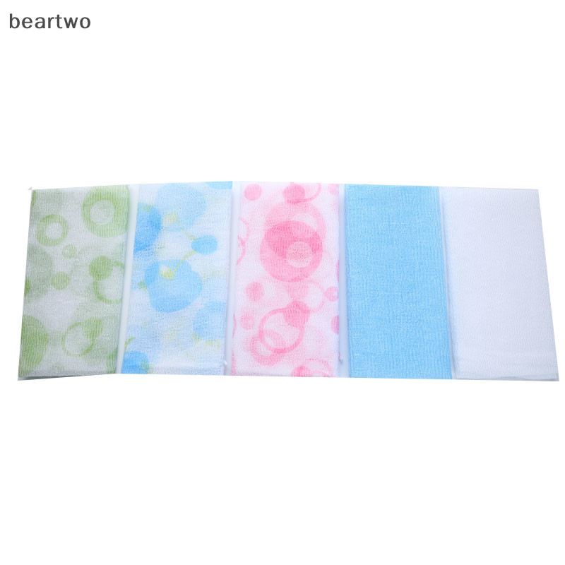 < Beartwo > Khăn Lau Nylon Làm Đẹp Da Cơ Thể Tẩy Tế Bào Chết Tắm Rửa Phòng Tắm Đẹp