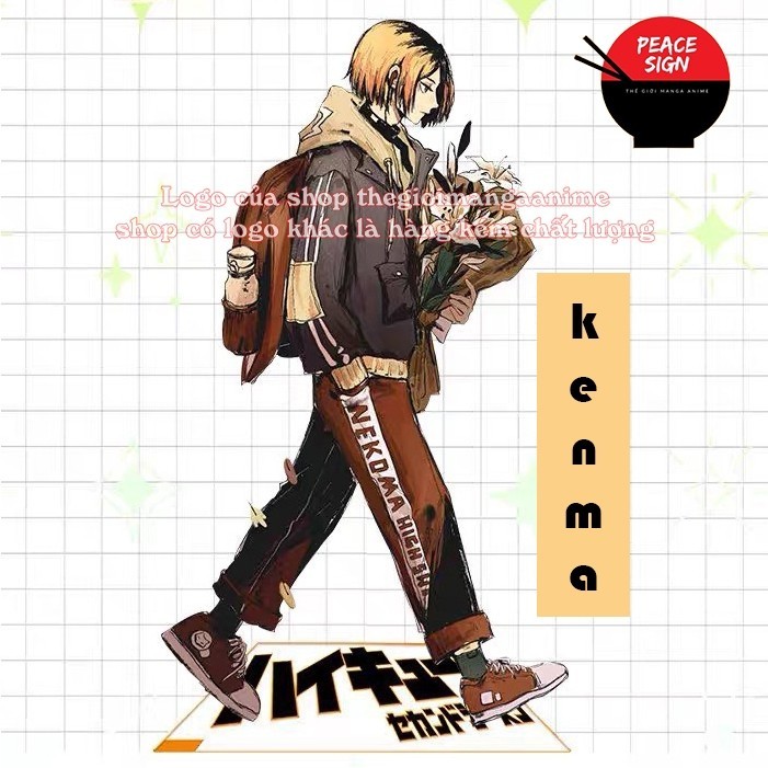 Mô hình HAIKYUU!! ver ĐI standee Vua bóng chuyền tượng acrylic anime mica chibi trang trí trưng bày