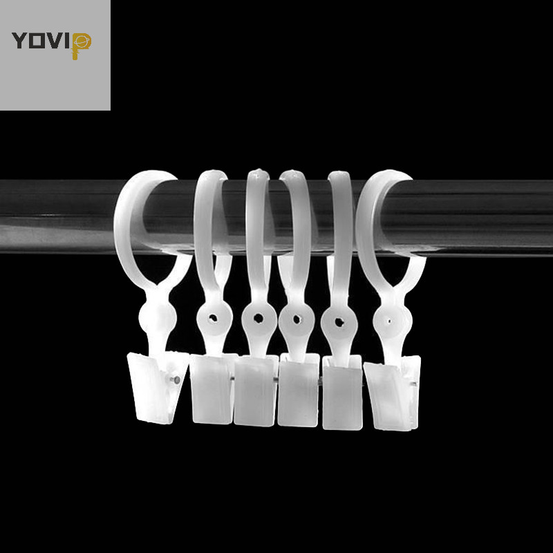 Yovip 10 Cái Khóa Rèm Nhựa Kẹp Rèm Trắng Thắt Khóa Đồ Gia Dụng VN