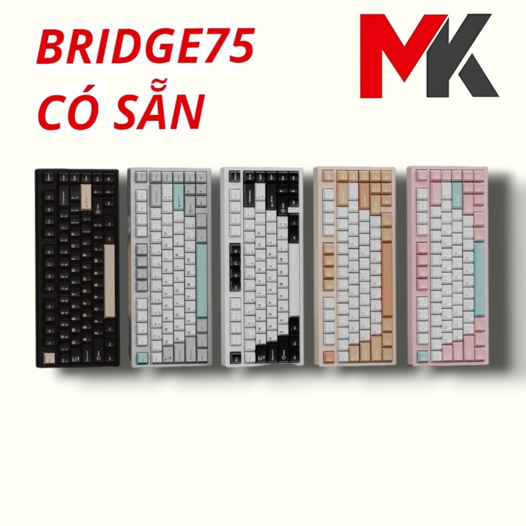 [Có sẵn] Bridge75 - Bàn phím cơ gaming khung nhôm 3 mode RGB tạ phay ...