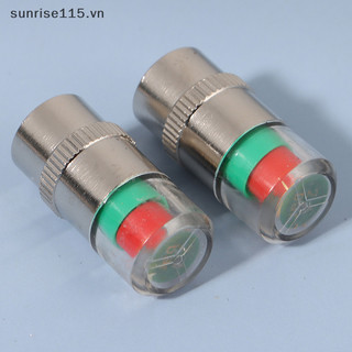 Srvn 4 Cái / bộ Chỉ Báo Áp Suất Lốp Xe Ô Tô Đồng Hồ Đo Áp Suất Lốp Cảnh Báo Nắp Van Cảm Biến.