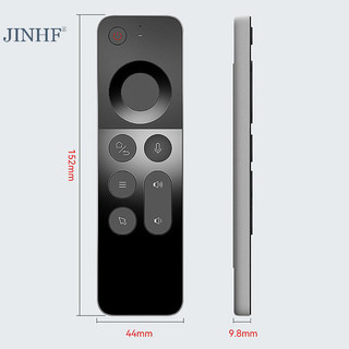 Jinhf Voice Air Mouse Điều khiển từ xa W3 2.4G Bàn phím không dây Mini cầm tay tiếng Anh cho Android TV BOX PC HOT