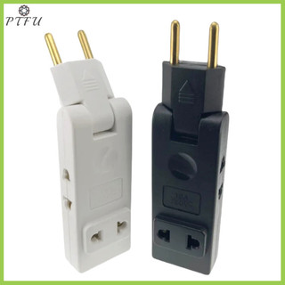 Ptfu 4 Trong 1 Ổ Cắm Tường Mở Rộng EU Ổ Cắm Điện 180 Độ Cắm Adapter Du Lịch Aadapter Di Động Bộ Chuyển Đổi Nguồn Mới