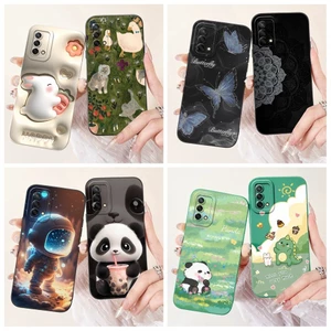 Dành Cho OPPO A74 Vỏ CHP2219 Vỏ Bảo Vệ Camera Vỏ Điện Thoại Silicon Lỏng Hoạt Hình Dễ Thương Cho OPPO Reno 6 Lite A95 4G Ốp Lưng