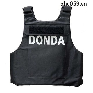 Mặc dạo phố Hip Hop Rap Kanye Kanye DONDA Áo Vest Chiến Thuật Có Thể Tùy Chỉnh In Hình Nam