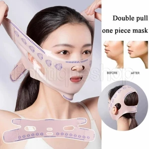Băng giảm béo Chin Cheek - Dây đeo chống nhăn nâng cơ mặt - Mặt nạ nâng đường chữ V - Đai mặt hình chữ V - Mặt nạ ngủ - Đai nâng thư giãn - Sức khỏe làm đẹp