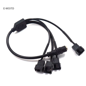 E-WOITD Đồng 5521 đến 4Pin PWM Máy Tính 4 Chiều Quạt Bộ Chuyển Đổi Nguồn Cáp 12V HNVN