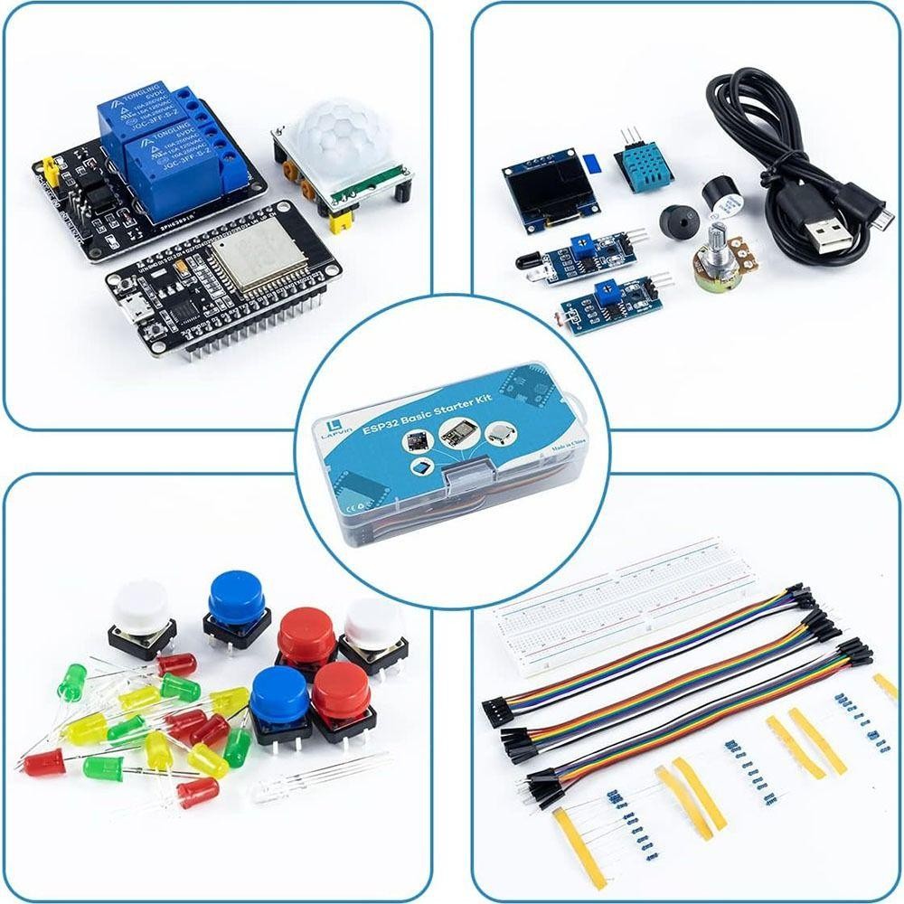 NOTE1 ESP32 Starter Kit, Bộ khởi động bảng phát triển DIY, Phụ kiện Bộ bảng phát triển WiFi tiêu chuẩn học tập chuyên nghiệp