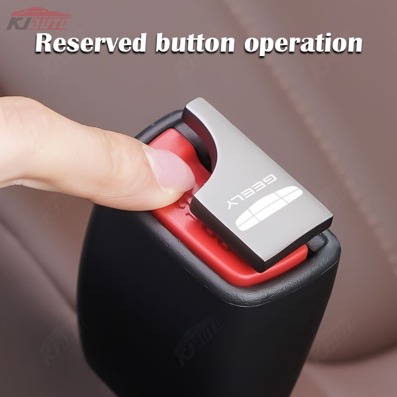 Geely Hợp Kim Kẽm Ẩn Xe An Toàn Dây An Toàn Khóa Kẹp Xe Năng Lượng Mới Báo Động Eliminator Cho Coolray Okavango Emgrand Azkarra