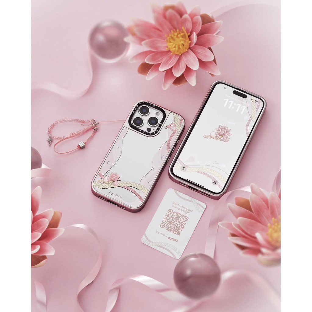 Casetify X RAVIPA Ốp lưng tình yêu hút từ tính Vỏ IPhone IPhone 16 15 14 13 12 Pro Max Plus Ốp lưng cứng có hộp khắc logo