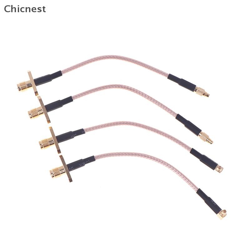 [Chc] 1PC MMCX Sang SMA / RP-SMA Bảng điều khiển mặt bích nữ RG316 Dây nối dài ăng-ten FPV cho TBS Uniify PandaRC VTX [VN]