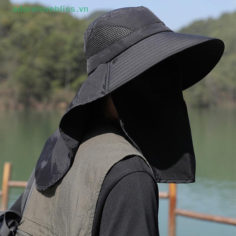 Thêm Mũ Che Nắng Lớn Mũ Eave Mặt nạ Mũ Câu Cá Làm Việc Ngoài Trời Leo Núi Mũ Đi Bộ Đường Dài Chống Nắng Mũ Chống Nắng Có Thể Tháo Rời Mũ Thể Thao BSS