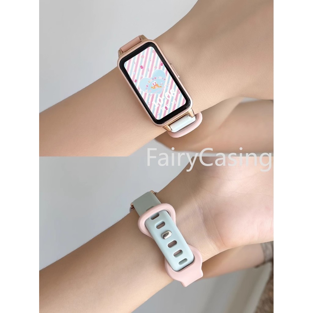 Dây đeo silicon mỏng cho Huawei Band 11 Pro 10 8 9 7 6 Vòng đeo tay mềm Vòng đeo tay mềm cho Honor Band 8 9 Phụ kiện