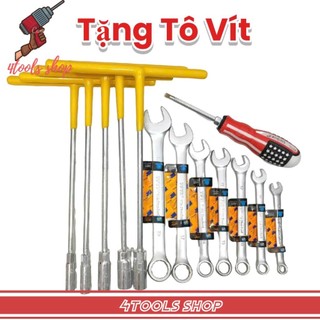 ComBo 5 Khóa Chữ T Và 7 Khóa Cờ Lê Tặng Tua Vít