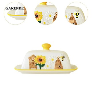 Garende Gốm Bơ Hộp Đựng Đồ Dùng Nhà Bếp Đĩa Bơ Khay Bơ Phục Vụ Món Ăn Cho Mặt Bàn Khách Sạn Tủ Lạnh Thanh