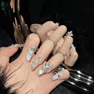 Người Phụ Nữ Móng Tay Nghệ Thuật Bấm Móng Tay Mắt Mèo Lấp Lánh Có Thể Tháo Rời Nhựa Nhân Tạo Móng Tay Cho Nữ Và Bé Gái Móng Tay Salon Tại Nhà