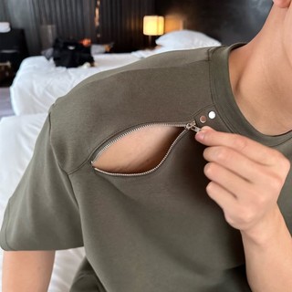 Tay ngắn Bộ đồ giản dị dáng rộng mới dành cho nam giới với bộ đồ hợp thời trang thanh niên đẹp trai
