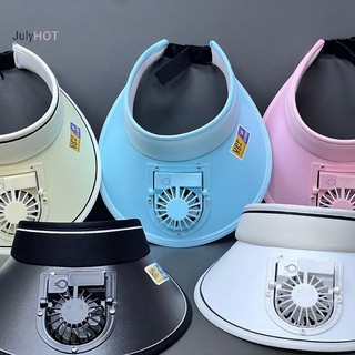 Julyhot Quạt Làm Mát Thoáng Khí Mũ Che Nắng Đạt Đỉnh Nắp Sạc USB Cho Thể Thao Sunhat Massivedeals