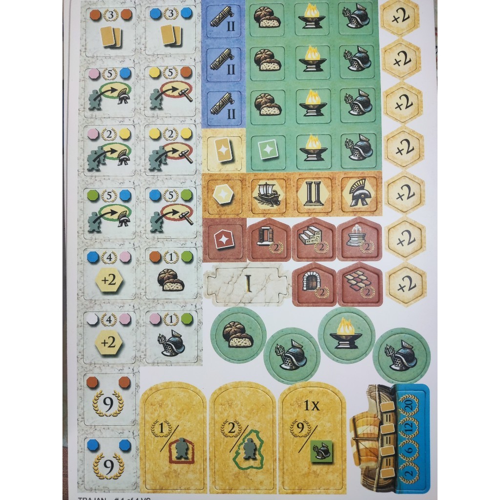 Boardgame Trajan chiến thuật bối cảnh La Mã Tigar