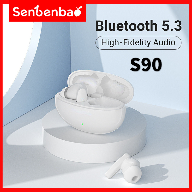 Senbenbao S90 Bluetooth 5.3 Tai nghe nhét tai không dây Tai nghe khử tiếng ồn thông minh Chơi game thể thao chống mồ hôi Micrô tích hợp Điều khiển cảm ứng Tai nghe không dây thực sựTWS