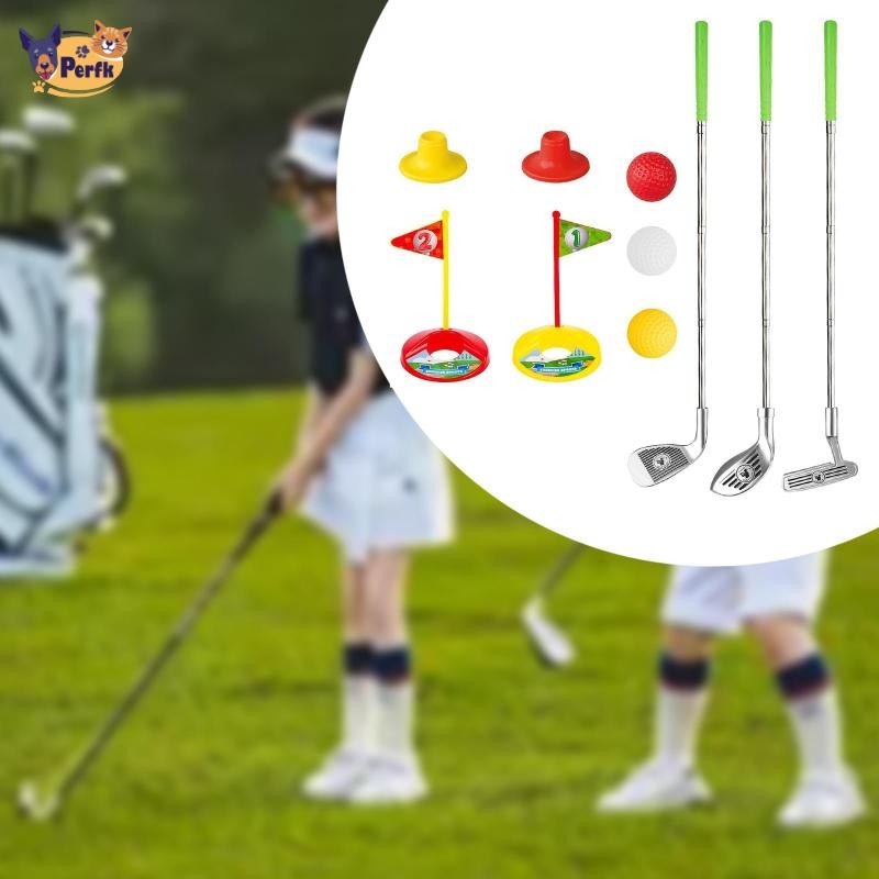 Bộ Golf Tập Đi Cho Bé 3 4 5 6 Tuổi Bé Trai Bé Gái Quà Tặng Sinh Nhật Giáo Dục Golf Bộ Đồ Chơi Cho Bóng Trong Nhà Đồ Chơi Sân Vườn Sân Sau