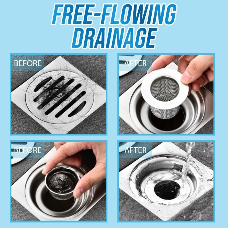 1 / 2 / 4 Phòng Tắm Vệ Sinh Sàn Thoát Nước Lọc Lưới Chống Tắc Bồn Rửa Nhà Bếp Bằng Thép Không Gỉ Lọc Chống Mồ Hôi Niêm Phong Bao