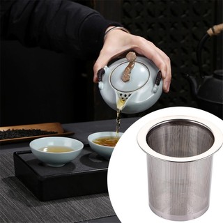 Bộ lọc trà/cà phê inox 304 lưới mịn dung tích lớn có nắp, tái sử dụng, bền bỉ, dùng cho cốc trà cà phê