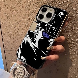 Ốp Lưng Anime NARUTO Cho IPhone 16 15 14 13 12 11 Pro XS Max 16E X 7 8 Plus SE 2022 Vỏ Đau Uchiha Obito Laser IMD Thiết Kế Mới Nhật Bản Dễ Thương Phổ Biến Vỏ Sang Trọng