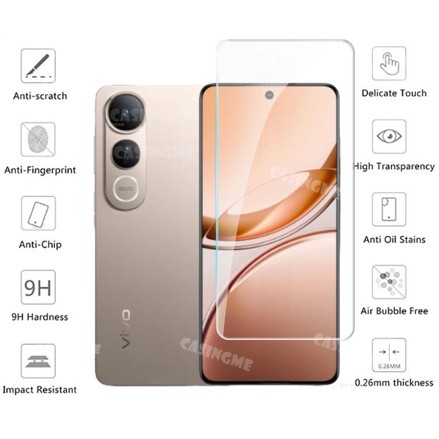 Dành Cho Vivo V50 Lite 4G 5G 2025 Full Cover Kính Cường Lực Flim Cho Vivo V50 Lite V50Lite V 50 Lite 4G 5G 2025 Mặt Trước Phim Mặt Sau Ống Kính Kính Mặt Sau Camera Bảo Vệ Màn Hình Ống Kính