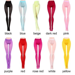 Risedot Búp Bê Lụa Vớ Phù Hợp Với 1 / 6 Nhiều Màu Sắc Quần Tất Quần Legging Mini Co Giãn