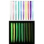 Bộ tóc thẳng dài DELMER, Kẹp tóc phát sáng trong bóng tối Phần mở rộng tóc phát sáng, Fasion Natural Highlight Tiệc tóc tổng hợp màu liền mạch
