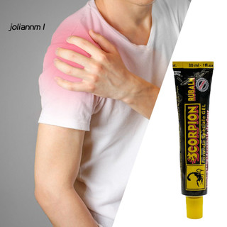 Jo1 30ml Gel giảm đau cơ bắp Tác dụng nhanh Thuốc mỡ bọ cạp không gây kích ứng Làm mới Massage Giảm đau Gel cho gia đình