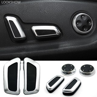 Lookshow 6 Cái Nút Điều Chỉnh Ghế Ô Tô Nút Công Tắc Nắp Núm Viền Trang Trí Dành Cho Xe Audi A3 A4 A4L B8 A5 A6 A6L C6 C7 A7 Q3 Q5 Q5L Phụ Kiện R7U9