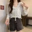 Áo dệt kim IAPPORTUNIA, Áo len dệt kim buộc dây chống nắng, Áo khoác mỏng mỏng dài tay bằng vải Polyester dành cho nữ
