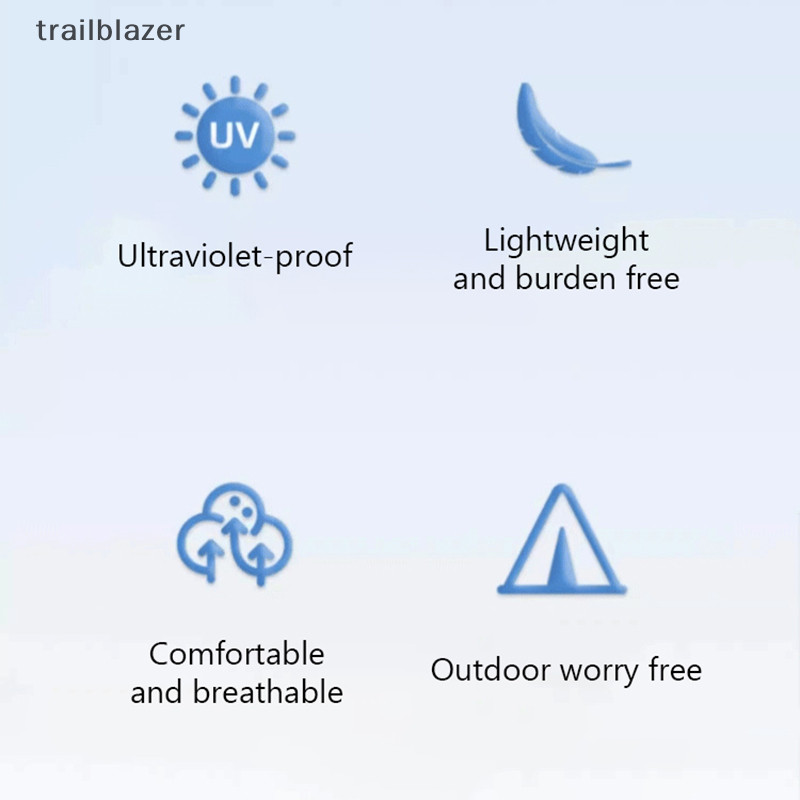 Trailblazer Thời Trang Mùa Hè Mũ Chống Nắng Chống Tia UV Ngoài Trời Hưng Câu Cá Mũ Chống Nắng Vành Rộng Thoáng Khí Có Thể Tháo Rời Người Cá Mũ Mới