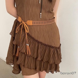 Thắt lưng Boho dành cho nữ Thắt lưng bện họa tiết dân tộc Bohemian Thắt lưng dệt cho váy