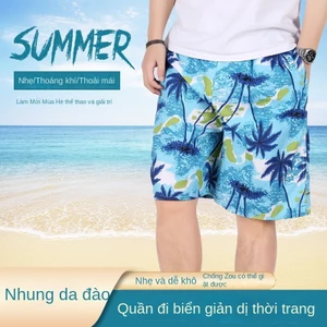 Quần đi biển nam ' S plus size nhanh khô mỏng năm điểm nam ' Quần short thể thao quần hoa thông thường