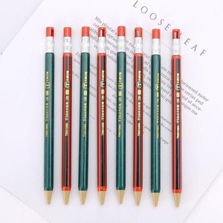 Bút chì cơ MEGOCE, Bút chì tự động loại ép 2.0MM 2B, Chất lượng cao đi kèm với máy mài Văn phòng phẩm Phác thảo Vẽ công cụ viết Bút chì di động Thiết kế truyện tranh phác thảo