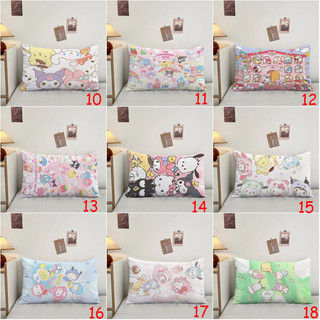 Vỏ Gối Hình Chữ Nhật Sanrio Phim Hoạt Hình Bên Đệm Polyester In Hình Trang Trí Sofa Nhà (Không Có Lõi)