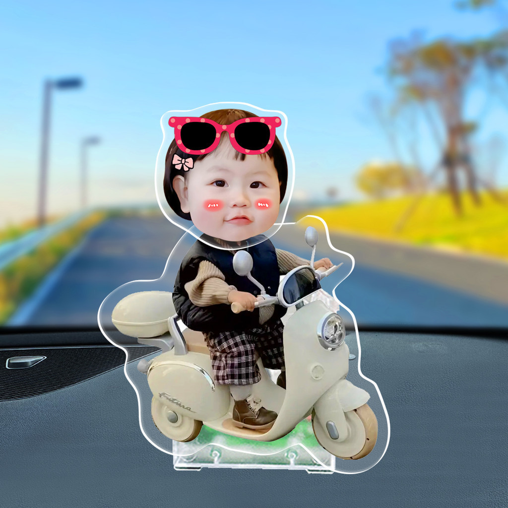 Lắc đầu đồ trang trí tùy chỉnh cặp đôi bé avatar DIY nội thất ô tô trang trí ô tô đồ trang trí bập bênh món quà âm nhạc