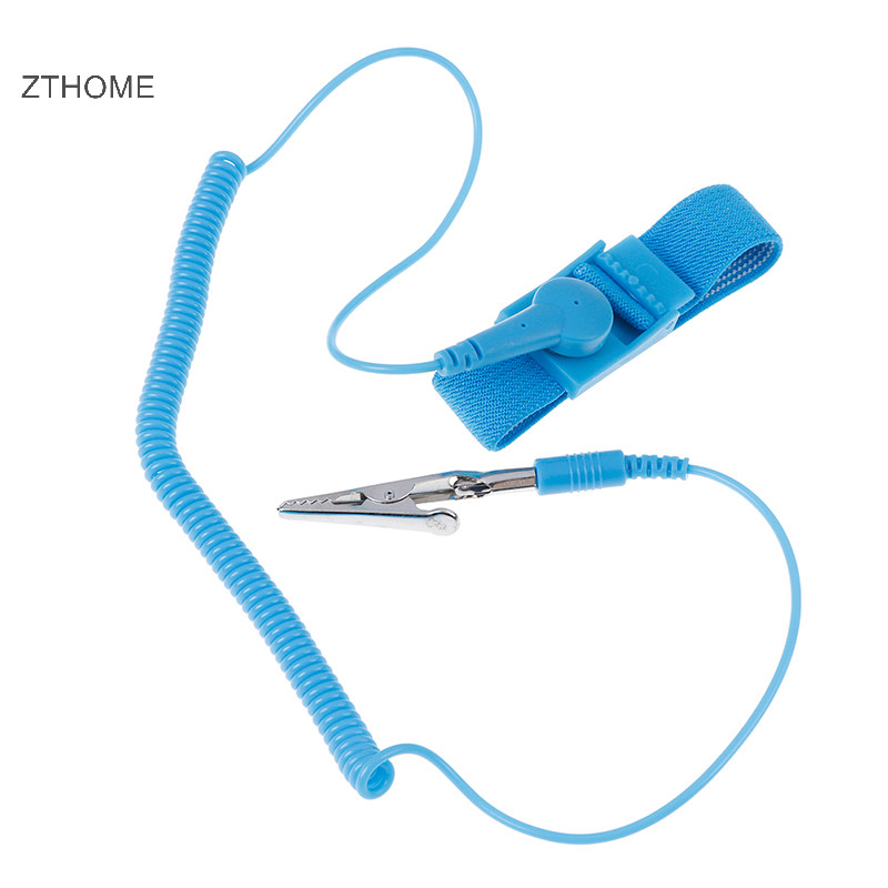 Zthome Vòng tay chống tĩnh điện ESD Cáp xả tĩnh điện Dây đeo cổ tay có thể tái sử dụng HOT