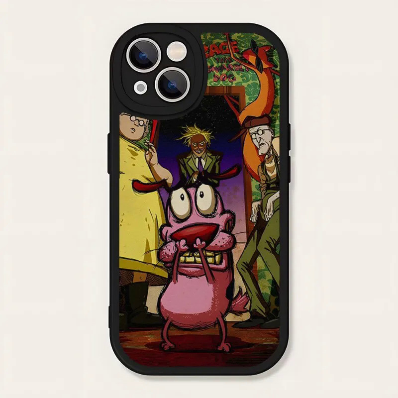 Tp-1 Dog-Courage-The-Cowardly Phone Case Da Cừu Cho Iphone 13 Pro Max 11 12 14 Mini X Xr Xs 8 7 Puls Se Luxury Mobile