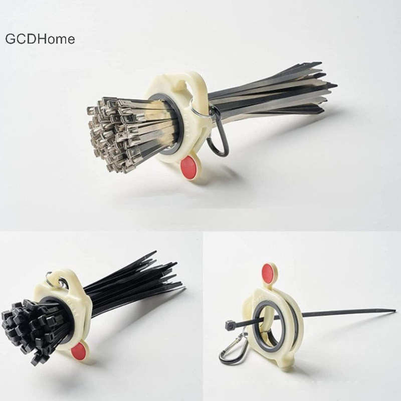Gcdhome Dây Buộc Cáp Tổ Chức Nhựa Huỳnh Quang Bảo Quản Cáp Dây Buộc Di Động Ổn Định 38 Mm Đường Kính Vòng Chìa Khóa Bảo Quản Dụng Cụ Phần HOT